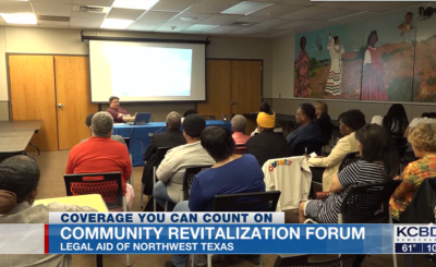 Attendees at a community forum in Lubbock