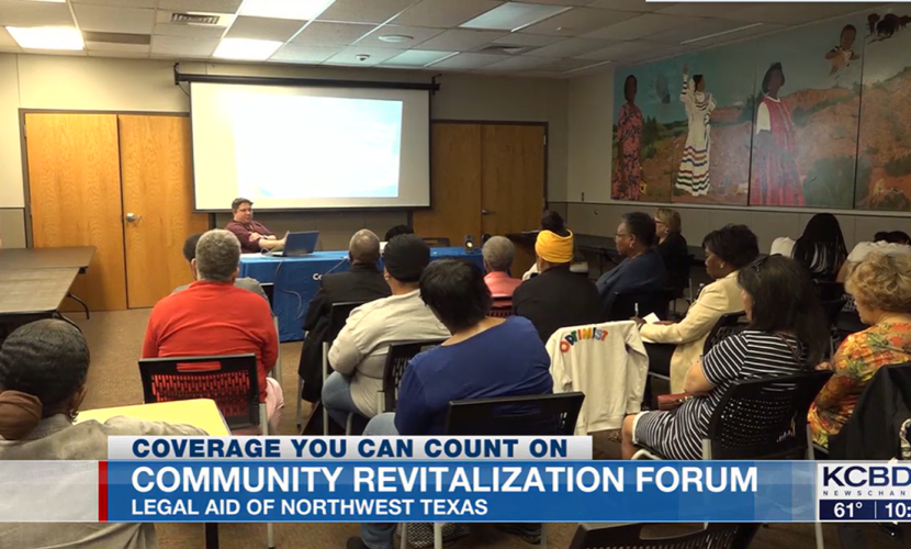 Attendees at a community forum in Lubbock